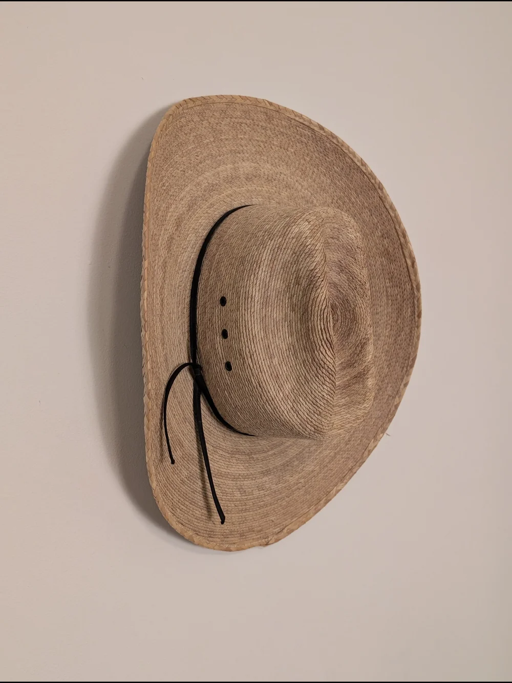 Justin Straw Cowboy Hat with Black Band Size 20